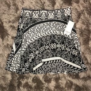 Black & White Pattern Skirt